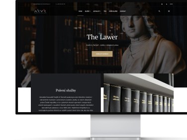 Website for Lawer Front Page