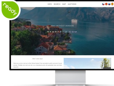 Website for Renting Front Page