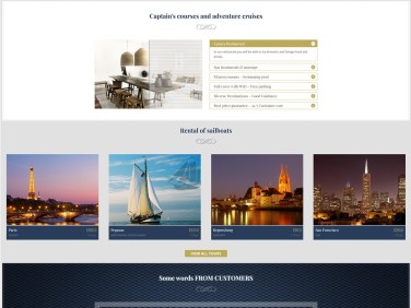 Website Yacht and regatta booking system