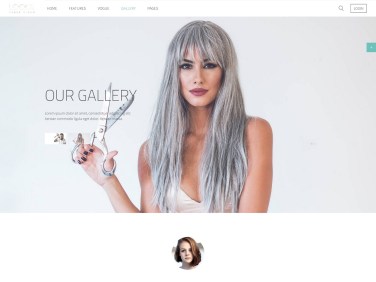 Website for Beauty Salon Front Page