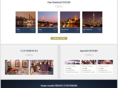 luxury hotel web-site for sale