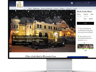 luxury hotel web-site for sale