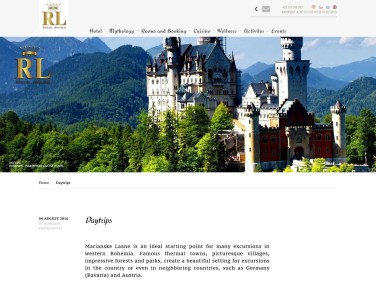 luxury hotel web-site for sale